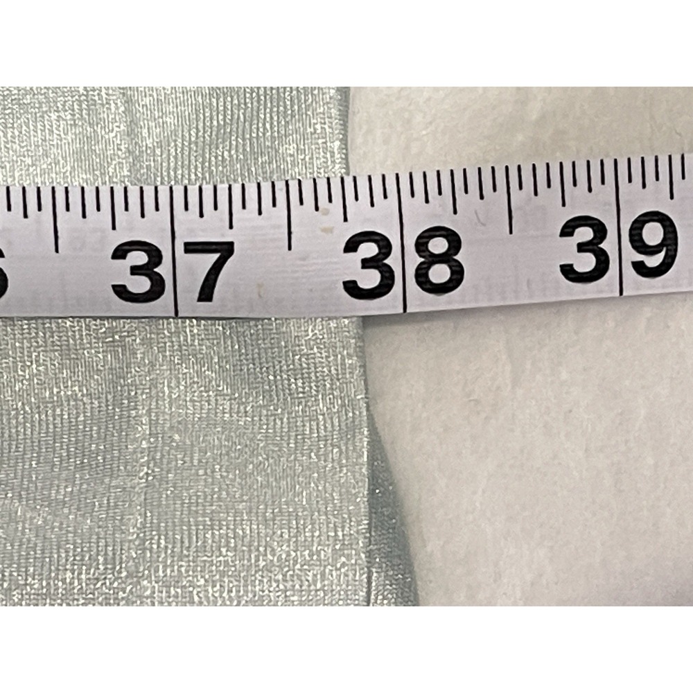 Vintage Nightgown Light Blue With‎ Lace Trim Size M Midi length GrannyCore Flaw - Picture 7 of 11